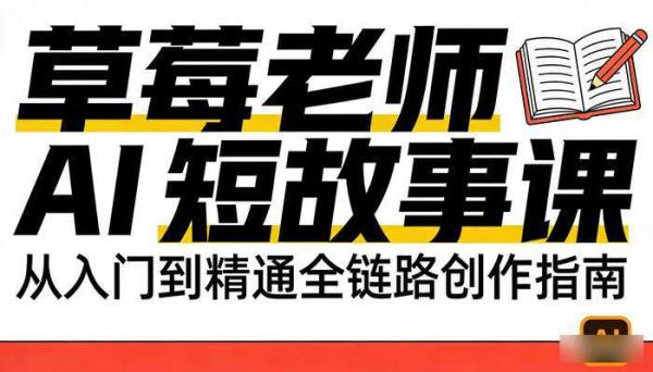 草莓老师 AI 短故事课 从入门到精通全链路创作指南