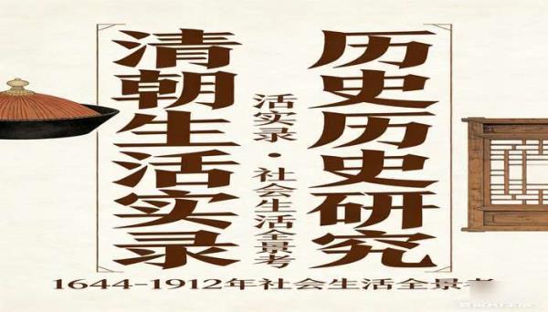 清朝生活实录历史研究书籍