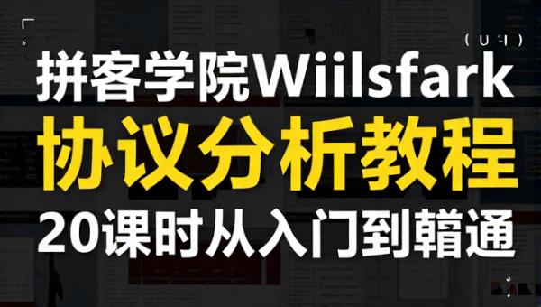 拼客学院Wireshark协议分析教程 20课时从入门到精通