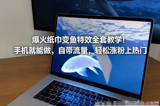 爆火纸巾变鱼特效全套教学 手机就能做 自带流量 轻松涨粉上热门-原创
