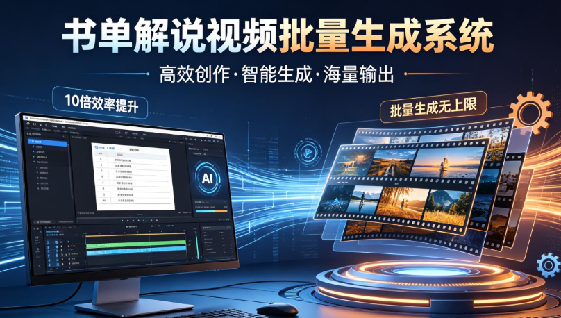 书单解说视频批量生成系统
