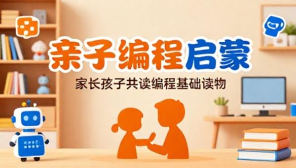 亲子编程启蒙入门书籍通俗易懂家长孩子共读编程基础读物