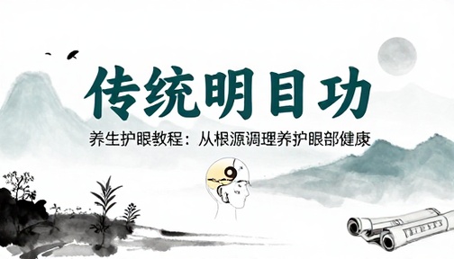 传统明目功养生护眼教程从根源调理养护眼部健康