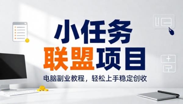 小任务联盟项目电脑副业教程