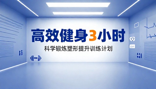 每周 3 小时高效健身课程科学锻炼塑形提升训练计划