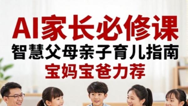 AI家长必修课 智慧父母亲子育儿指南（宝妈宝爸力荐）
