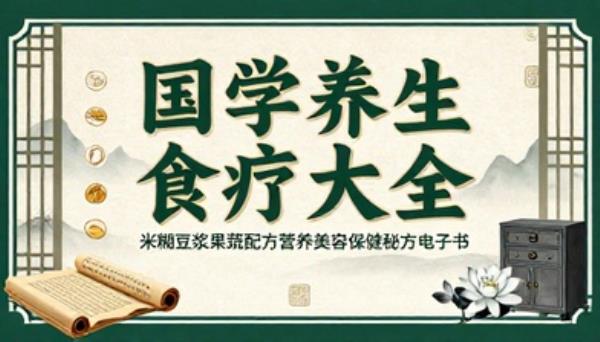 国学养生食疗大全米糊豆浆果蔬配方营养美容保健秘方电子书