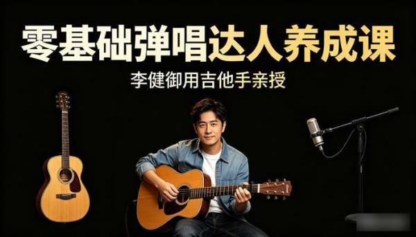 李健御用吉他手零基础弹唱达人养成课