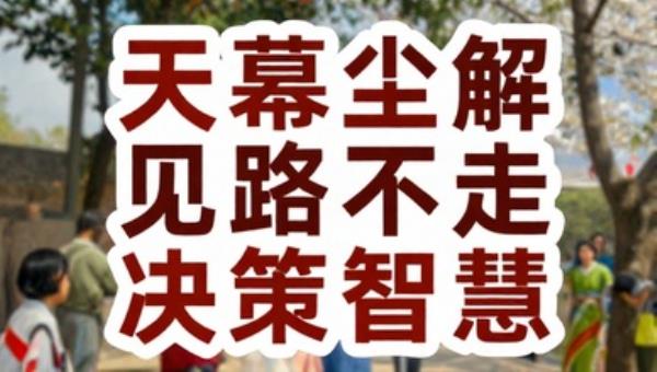 天幕红尘解读见路不走决策智慧