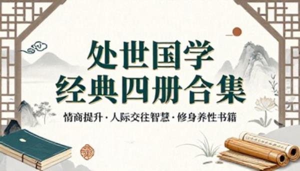 处世国学经典四册合集情商提升人际交往智慧修身养性书籍
