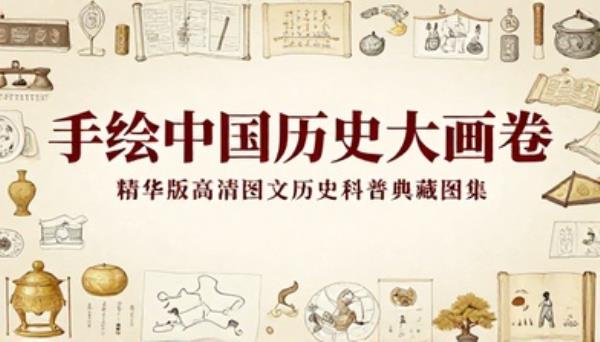 手绘中国历史大画卷精华版高清图文历史科普典藏图集