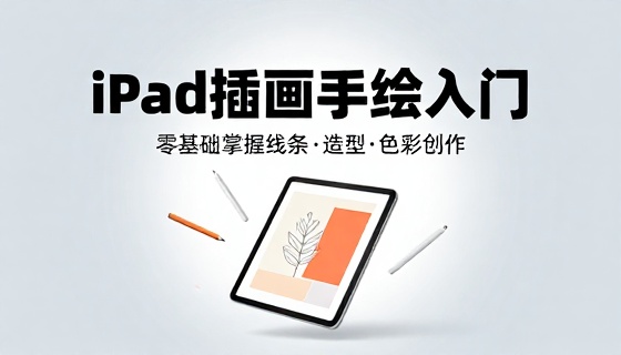 iPad 插画手绘入门教学课程线条造型色彩创作零基础学习教程