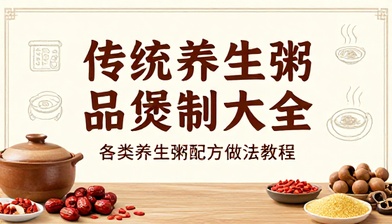 传统养生粥品煲制方法大全各类养生粥配方做法教程