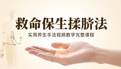 救命保生揉脐法实用养生手法视频教学完整课程