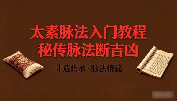 国家非遗传承太素脉法入门教程秘传脉法断吉凶