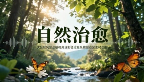 大自然风景动植物高清影像治愈系视频音频素材合集