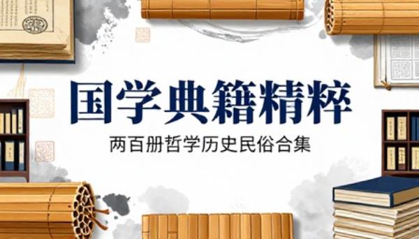 精选传统思想文化典籍两百册国学哲学历史民俗合集电子书