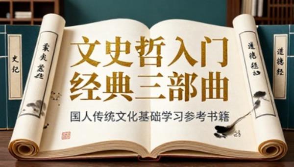 文史哲入门经典三部曲国人传统文化基础学习参考书籍