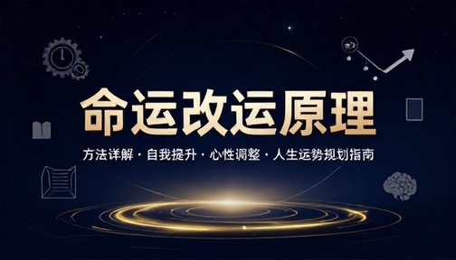 命运改运原理方法详解自我提升心性调整人生运势规划指南