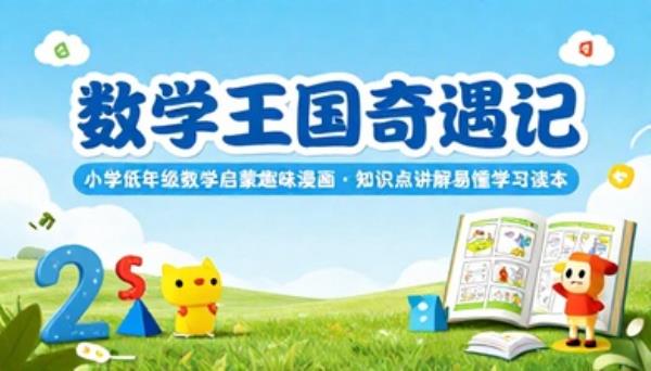 小学低年级数学启蒙趣味漫画书籍知识点讲解易懂学习读本
