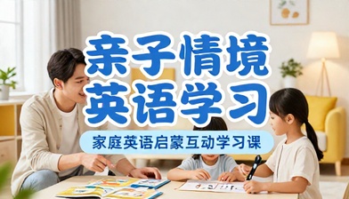 亲子情境英语学习资料包家庭英语启蒙互动学习课