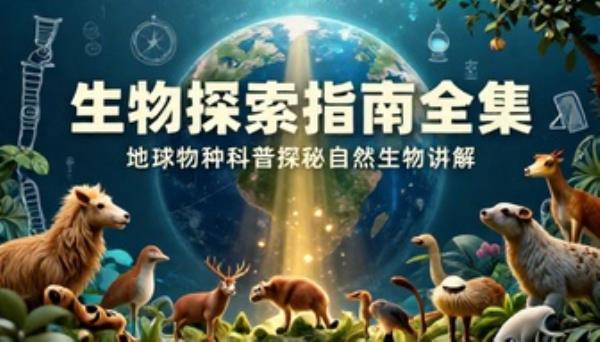 生物探索指南全集地球物种科普探秘自然生物讲解书籍