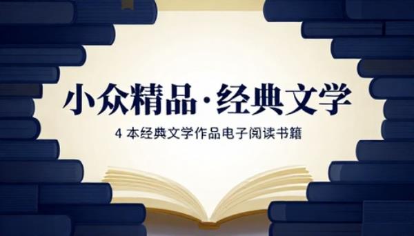 小众精品小说 4 本经典文学作品电子阅读书籍