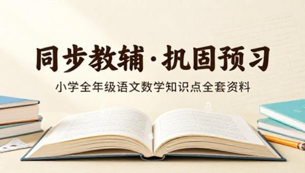 小学全年级语文数学同步教辅练习册知识点巩固预习全套资料