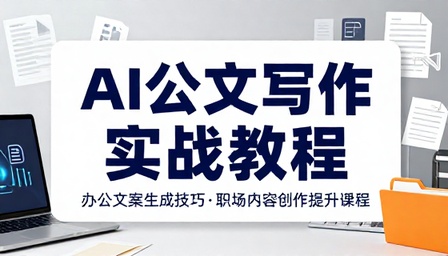 AI 公文写作实战教程办公文案生成技巧职场内容创作提升课程