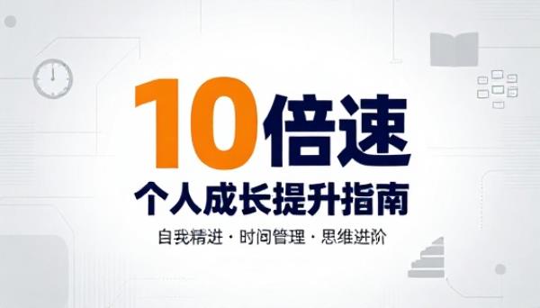 10 倍速个人成长提升指南自我精进时间管理思维书籍