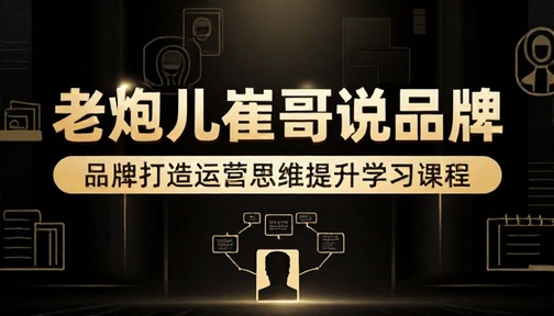 老炮儿崔哥说品牌品牌打造运营思维提升学习课程