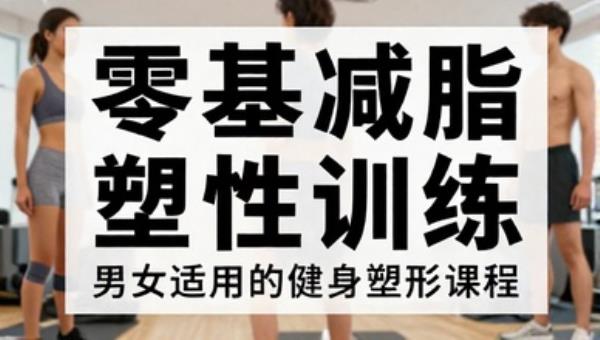 零基础减脂塑性训练：男女适用的健身塑形课程