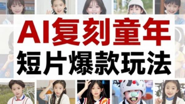 AI复刻童年怀旧短片爆款玩法