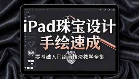 iPad 珠宝设计手绘速成课程零基础入门绘画技法教学全集