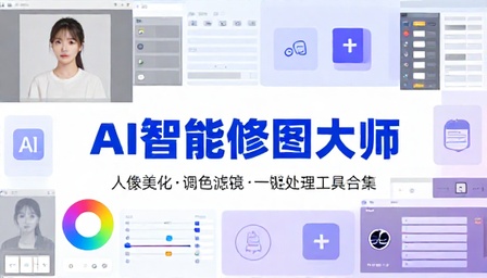 AI 智能照片编辑修图软件人像美化调色滤镜处理工具合集