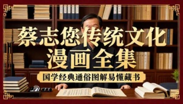 蔡志忠传统文化漫画全集国学经典通俗图解易懂藏书