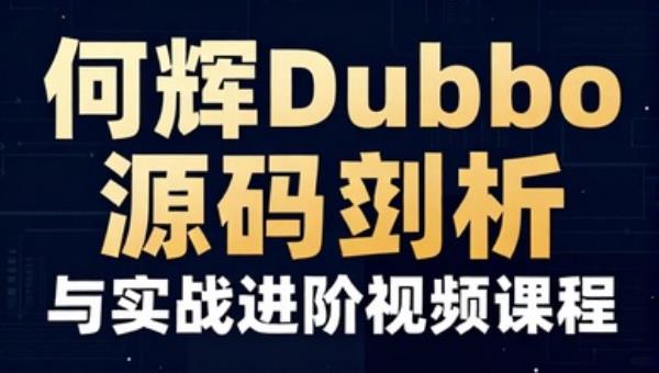 何辉Dubbo源码剖析与实战进阶视频课程