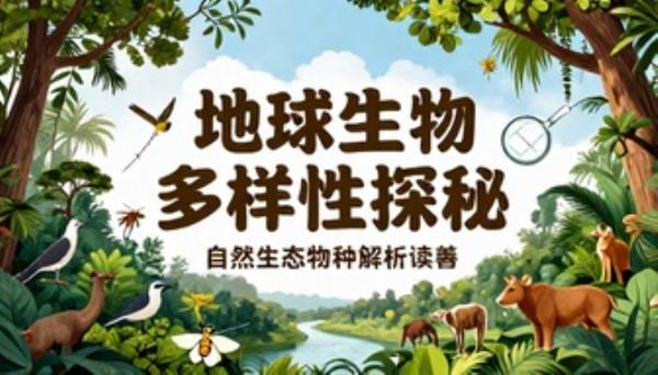 地球生物多样性探秘科普书籍自然生态物种解析读物
