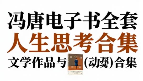 冯唐电子书全套：文学作品与人生思考合集