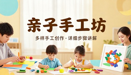 亲子手工制作教学课程含多样手工创作详细步骤讲解
