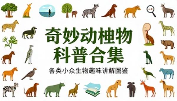 奇妙动植物科普合集各类小众生物趣味讲解图鉴书籍