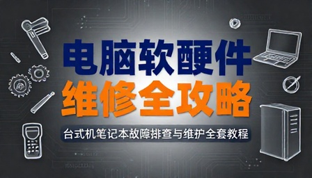电脑软硬件维修教程台式机笔记本故障排查维护全套资料