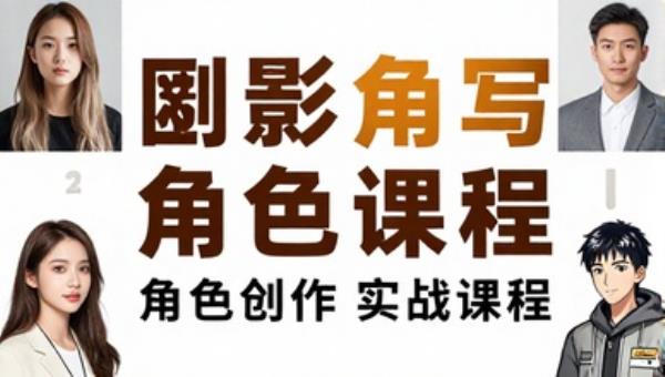 人物速写风格化角色创作实战课程