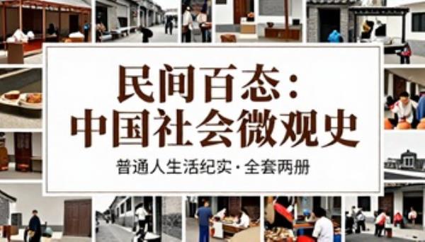 中国民间社会微观历史普通人生活百态纪实全套两册书籍