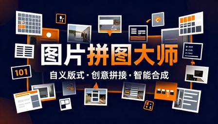 图片拼图制作工具自定义版式拼接排版创意照片合成软件