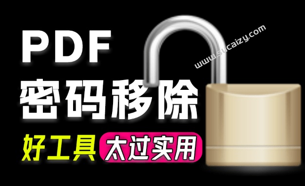 超实用 PDF 密码移除工具，一键移除密码，解决无法打印、编辑、复制等受限权限 PDF Password Remover