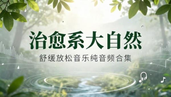 治愈系大自然舒缓放松音乐纯音频合集解压背景音乐