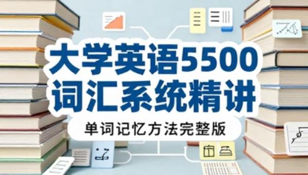 大学英语 5500 词汇系统精讲课程单词记忆方法完整版