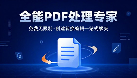 PDF 文档创建转换编辑工具免费无限制多功能 PDF 处理软件