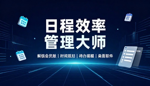 日程效率管理工具解锁会员版时间规划待办提醒桌面软件